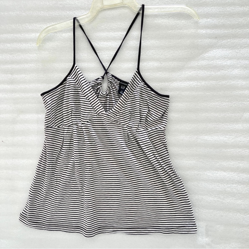 GAP summery top navy stripes